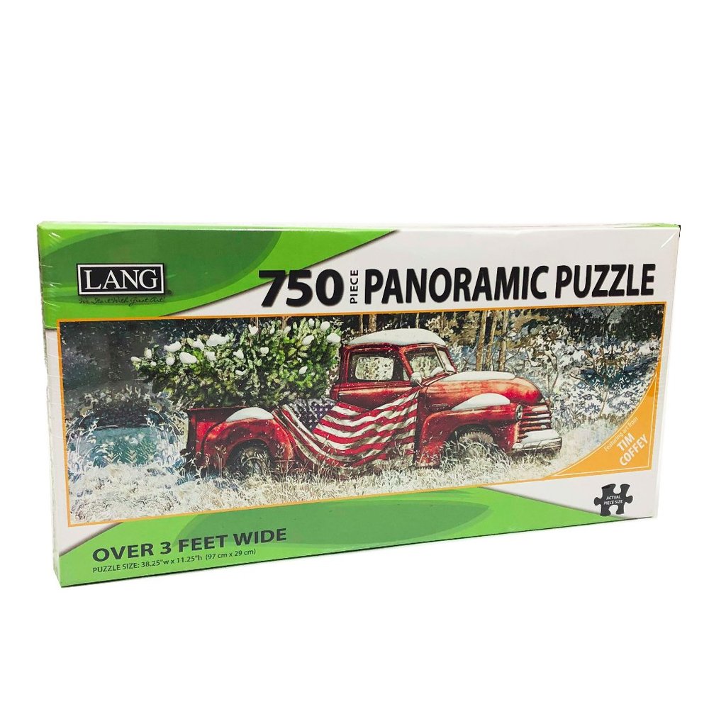 NWT Lang Flag Truck Panoramic Puzzle